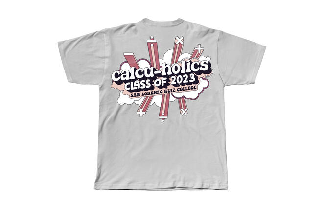 San Lorenzo Ruiz College of Ormoc Calcu-Holics Tee Design (Client commission)