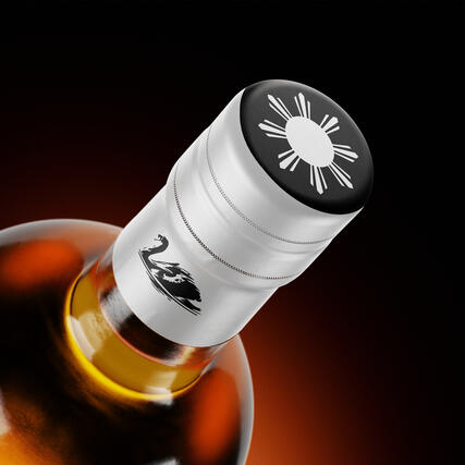 Silver Swan Bottle Design (Cap)