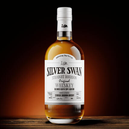 Silver Swan Bottle Design (Full)